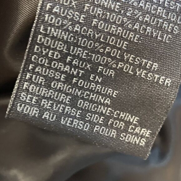 Steve Madden Coat Womens Large Tapestry Mid Length Black Wool Blend‎ - Picture 10 of 11